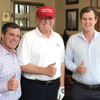 О стране думает: как Трамп «работал» на поле для гольфа (Фото)