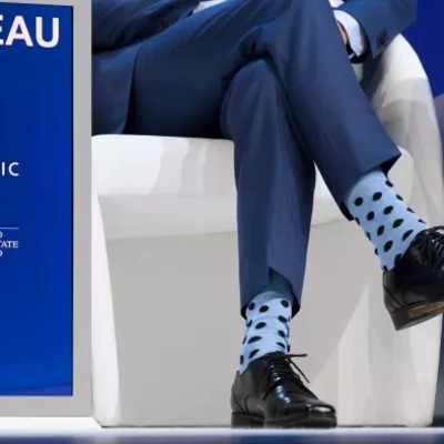 Трюдо блеснул в Швейцарии носками в горошки