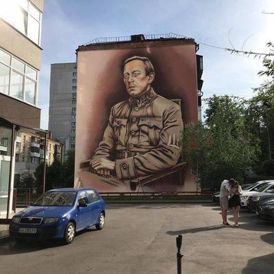 Сегодня в Киеве откроют мурал с изображением Симона Петлюры